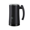 “Automatic Electric Milk Frother – Hot & Cold, Stainless Steel, Kitchen Gadget”